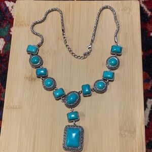 Vintage Turquoise and Silver Women's Necklace
